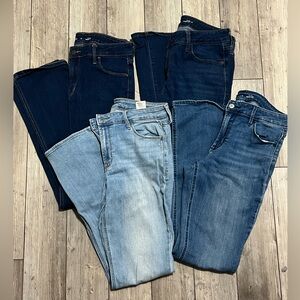 4 pairs of Size 10 Old Navy bootcut jeans